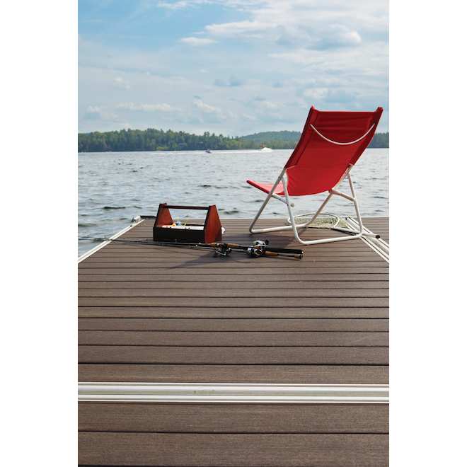 TimberTech Vintage Deck Plank - Dark Hickory - Grooved - 1-in x 5 1/2-in