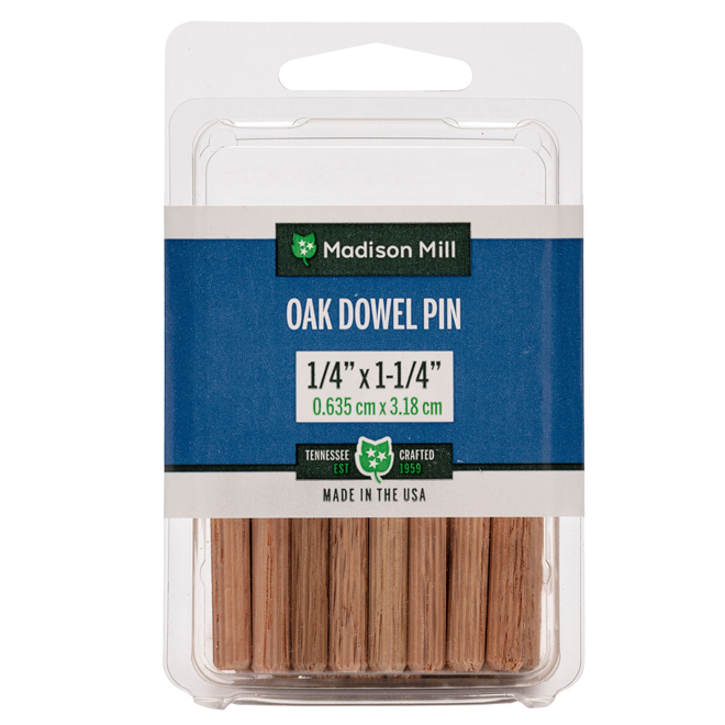 Madison Mill 1/4-in Oak Dowel Pin (26-Pack)