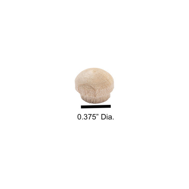 Madison Mill 3/8-in Poplar Buttonhead Dowel Plug (18-Pack)