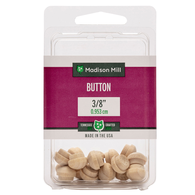 Madison Mill 3/8-in Poplar Buttonhead Dowel Plug (18-Pack)