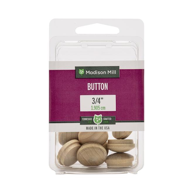 Madison Mill 3/4-in Poplar Buttonhead Dowel Plug (8-Pack)