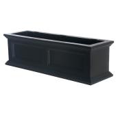 Fairfield Planter - Self-Watering - 36'' x 10'' - Polyethylene - Black