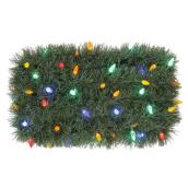 Guirlande illuminée, 36 pi, 100 DEL, pin Norway, multicolore