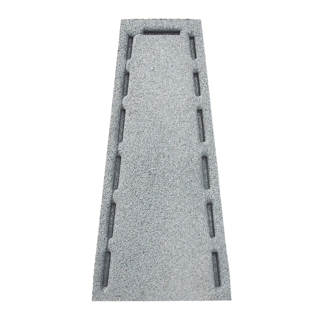 Rubberific Grey Recycled Rubber Splash Block 10.25in x 21.5in CSBGR