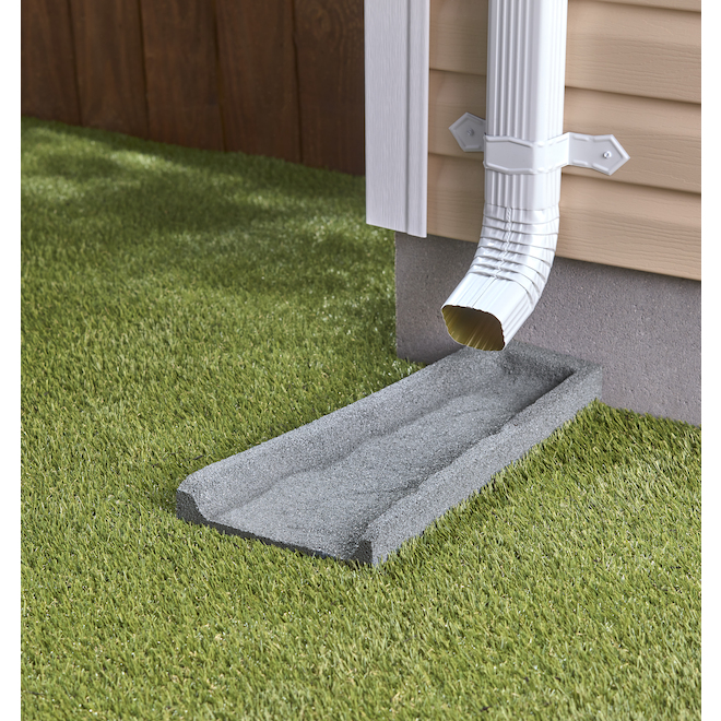 Rubberific Grey Recycled Rubber Splash Block 10.25in x 21.5in CSBGR