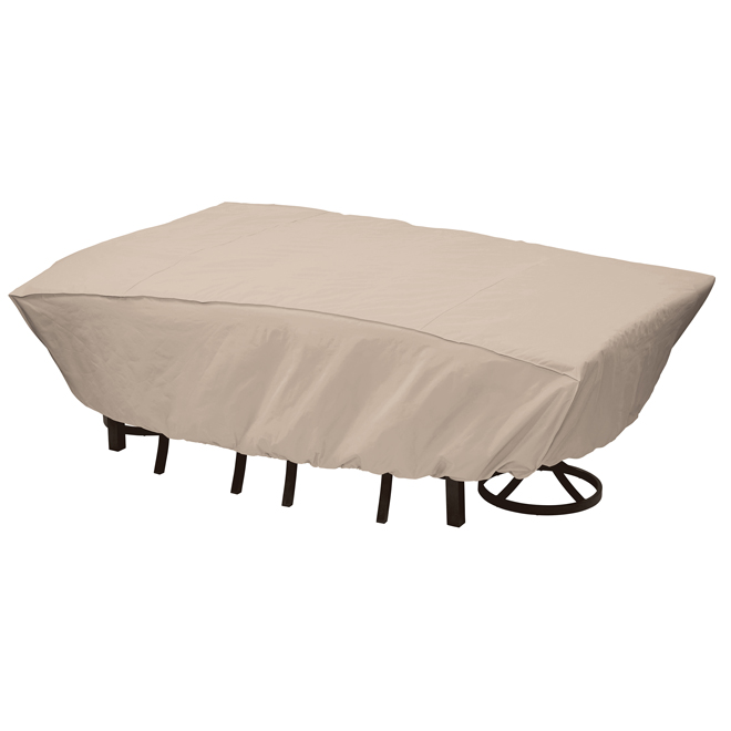 Elemental Patio Dining Set Cover 114 In X 30 72 Tan 696955 Rona - Outdoor Patio Table Set Covers