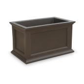 Mayne Fairfield - 36-in x 20-in - Espresso Plastic Self-Watering Planter