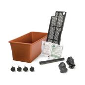 Ensemble de jardinière, Earth Box, 29 po x 14 po plastique terra cota