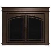 Pleasant Hearth Fenwick Oil-Rubbed Bronze Small Fireplace Doors