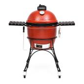 Kamado Joe Big Joe Premium Charcoal Barbecue - 24-in Blaze Red