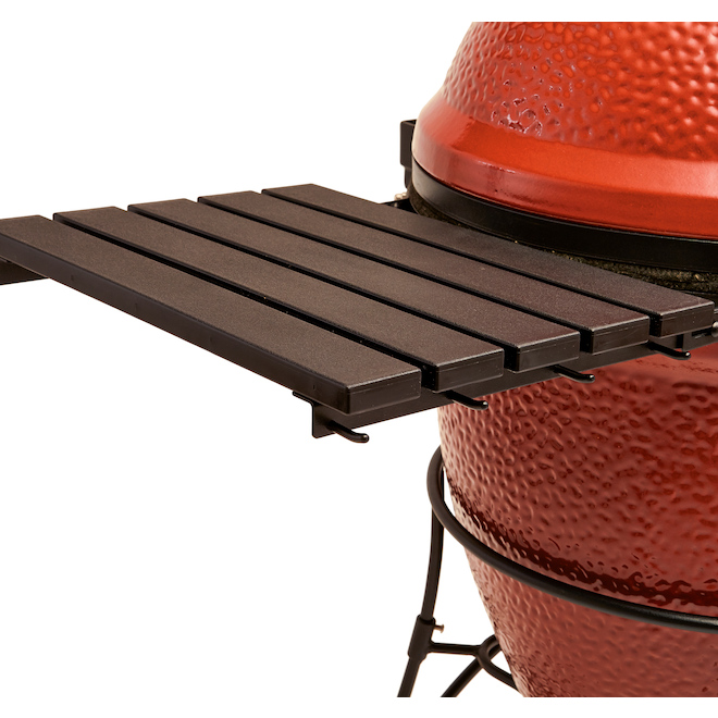 Barbecue au charbon en céramique rouge Classic Joe I par Kamado Joe avec tablettes latérale, 254 po²