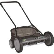 Earthwise 18-in Reel Mower with Trailing Wheels and Bag