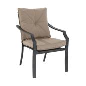 Style Selections Vinehaven Patio Chairs - Set of 4 - Brown and Beige - Steel and Olefin
