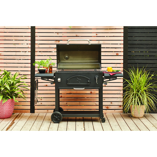 Barbecue au charbon Char-Griller Legacy, acier, 870 po², noir