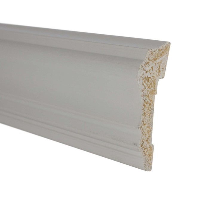 Moulure de cimaise en polystyrène blanc de 5/8 po x 2-5/8 po x 8 pi