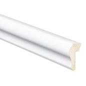 Moulure de chapeau de gouttière en polystyrène blanc de 7/16 po x 1-1/8 po x 8 pi