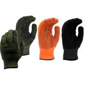 Gants d'hiver Workhorse 3-Pack Large 3-Pack Vert, Orange et Noir Mélange Coton/Polyester Coton isolé