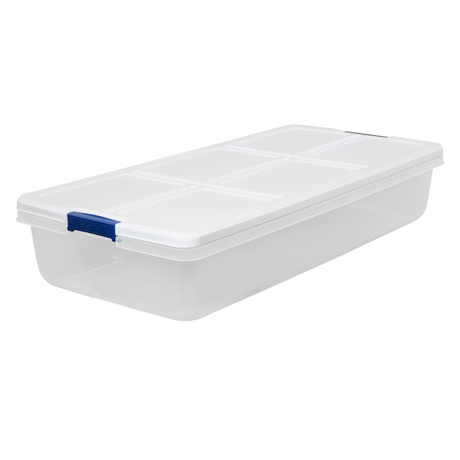 Hefty X-large 25-Gallons (100-Quart) Clear Base with White Lid