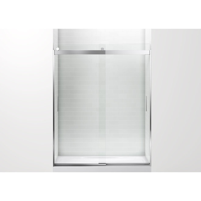 KOHLER Levity 60-in 1/4-in Glass Thickness Shower Door with Handle