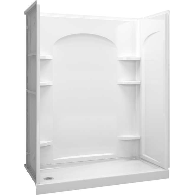 Sterling Ensemble Shower Wall Surround Back Panel (Common: 2-in x 1.625 ...