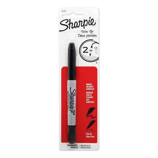 Sharpie Black Twin Tip Permanent Marker