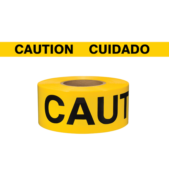 Presco 3-in x 1000-ft Caution Tape