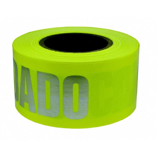 Presco 3-in x 500-ft High Visibility Caution Tape