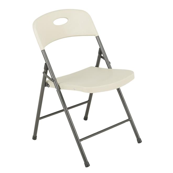 SuddenSolution Indoor/Outdoor Steel Mocha Standard Folding Chair