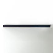 Style Selections 24-in Black Wood Shelf