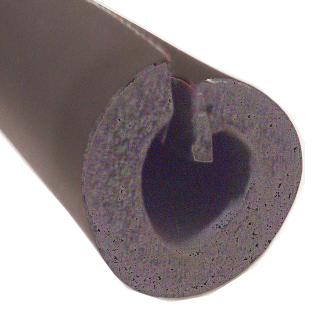 Frost King Rubber Pipe Insulation - 3/4-in x 1/2-in x 6-ft