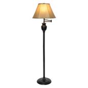 Oil-Rubbed Bronze 58-in Floor Lamp with Swing Arm