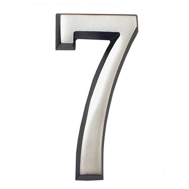 Gaines Manufacturing 4-in Solid Brass Number for SoftCurve Plaque