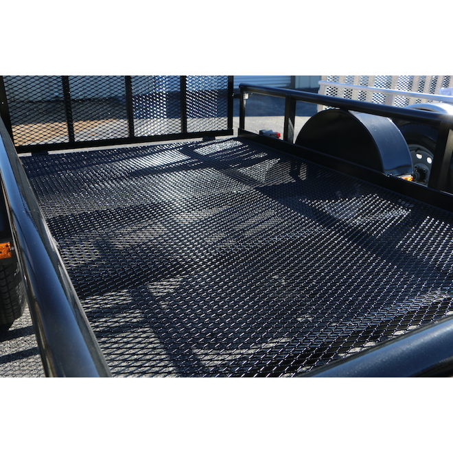 Trailer with Removable Rear Panel - 3 1/2' x 5' - Black