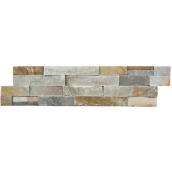 Avenzo Beachwood 24-in x 6-in Beige Grey Natural Slate Wall Tiles - 6/box