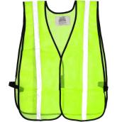 Safety Works One Size Fits All Lime Green Polyester Enhanced Visibility (Reflective) Safety Vest