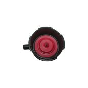 Korky QuietFill Fill Valves Replacement Cap - Black/Red - Rubber and Plastic Material - 2-in dia