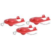 Korky 2-in Red Rubber Toilet Flappers - Pack of 3