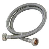 3/4-in Dia x 4-ft 1800-PSI Stainless Steel Threaded Washing Machine Drain Hose Connector