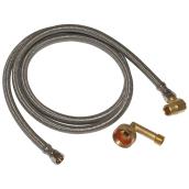 3/4-in Dia x 5-ft 125-PSI Stainless Steel Compression Dishwasher Connector