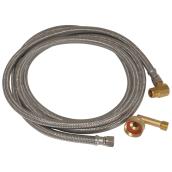 3/8-in Dia x 8-ft 1800-PSI Braided Stainless Steel Compression Dishwasher Connector