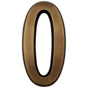 Gaines Manufacturing 4-in Solid Brass Number for SoftCurve Plaque