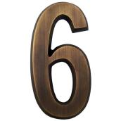 Gaines Manufacturing 4-in Solid Brass Number for SoftCurve Plaque