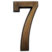 Gaines Manufacturing 4-in Solid Brass Number for SoftCurve Plaque