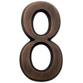 Gaines Manufacturing 4-in Solid Brass Number for SoftCurve Plaque