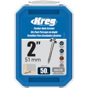 Kreg Pocket-Hole 2-in #8 Stainless Steel Square-Drive Self-Tapping Wood Screws 50/Bx