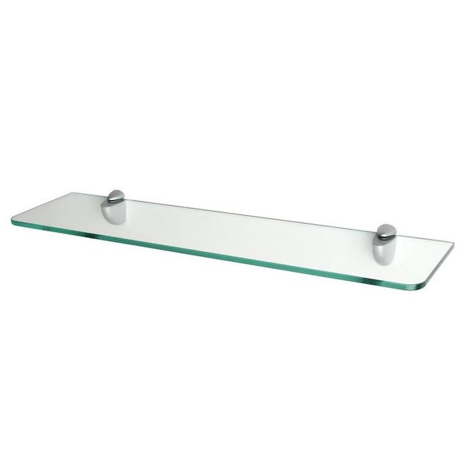 DOLLE Glassline 24-in x 6-in Standard Shelf 30104 | RONA