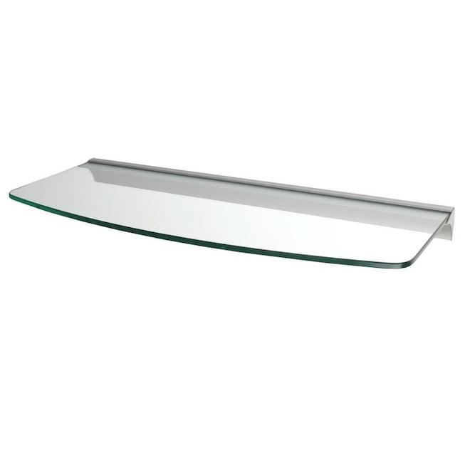 Étagère convexe transparente DOLLE Glassline, 24 po x 10 po