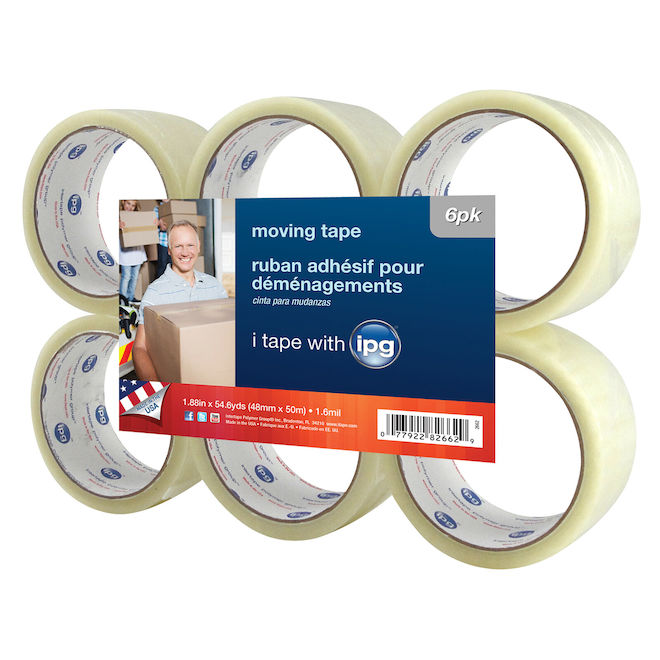 6 PACK ECONOMY CARTON SEALING TAPE