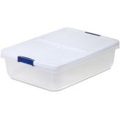 Hefty 34-qt Clear Tote with Latching Lid