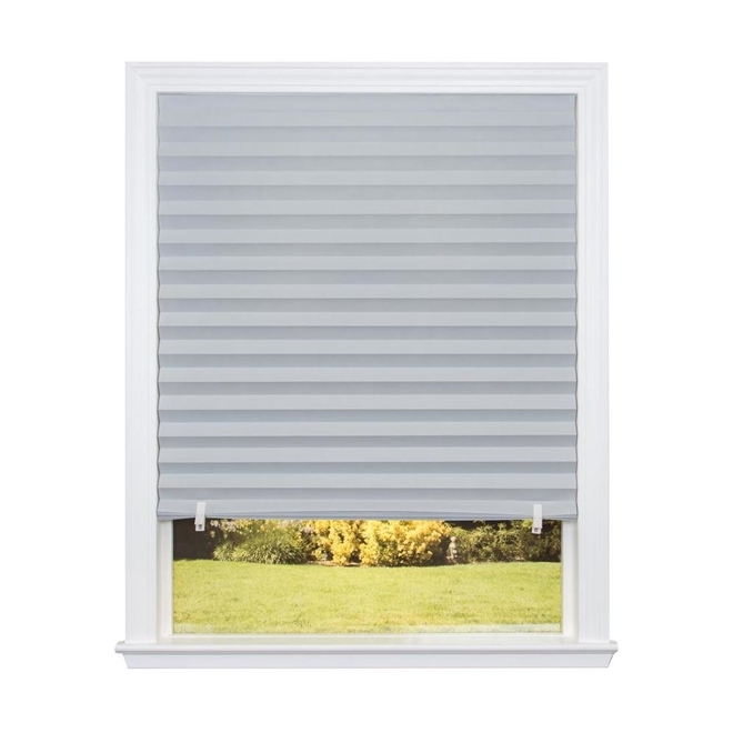 Redi Shade Original Pleated Room Darkening Shades, Grey 48x72 0363195